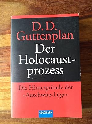Immagine del venditore per Der Holocaust- Prozess. Die Hintergrnde der 'Auschwitz- Lge'. venduto da Versandantiquariat Cornelius Lange