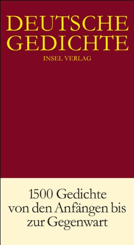 Deutsche Gedichte. hrsg. von Hans-Joachim Simm
