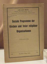Soziale Programme der Kirchen und freier religiöser Organisationen.