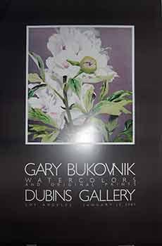 Bild des Verkufers fr Peonies. (Exhibition: Gary Bukovnik Watercolors and Original Prints, Dubins Gallery, Los Angeles, January 17, 1981.) (Poster). zum Verkauf von Wittenborn Art Books