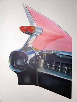 Bild des Verkufers fr 1959 Cadillac Tailfin. (Poster) (Edition 950). zum Verkauf von Wittenborn Art Books