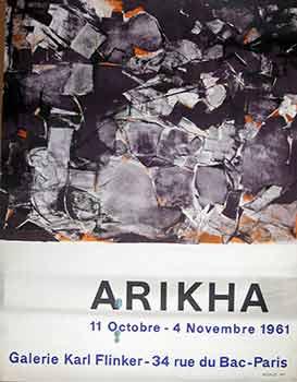 Arikha : 11 Octobre au 4 Novembre 1961. (Poster).