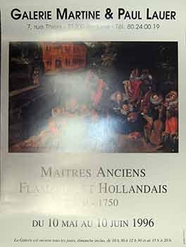Maitres Anciens Flamands et Hollandais 1550 - 1750 : 9 Decembre au 29 Janvier 1978. (Poster).