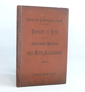 Seller image for Supplment militaire des mots allemands. for sale by Librairie KOEGUI