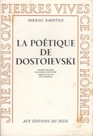Bild des Verkufers fr LA POTIQUE DE DOSTOIEVSKI zum Verkauf von Librera Vobiscum