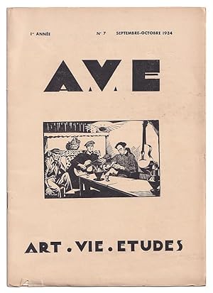 A.V.E: Art. Vie. Etudes: Revue mensuelle reservee au corps medical et Pharmaceutique. Volume I, N...