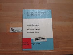 Bild des Verkufers fr Erluterungen zu Arthur Schnitzler, Leutnant Gustl, Frulein Else. von Hans-Ulrich Lindken. [Hrsg. von Klaus Bahners .] / Knigs Erluterungen und Materialien ; Bd. 374 zum Verkauf von Antiquariat im Kaiserviertel | Wimbauer Buchversand