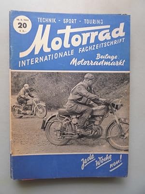 Motorrad 20/1951 Internationale Fachzeitschrift Technik Sport Touring