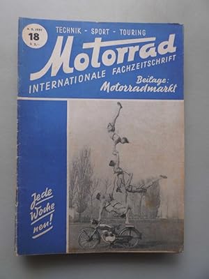 Motorrad 18/1951 Internationale Fachzeitschrift Technik Sport Touring