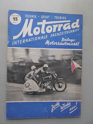 Motorrad 15/1951 Internationale Fachzeitschrift Technik Sport Touring