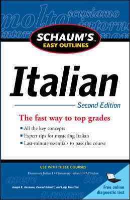 Image du vendeur pour Schaum's Easy Outlines Italian mis en vente par GreatBookPricesUK