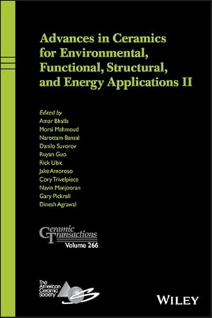 Immagine del venditore per Advances in Ceramics for Environmental, Functional, Structural, and Energy Applications II venduto da GreatBookPricesUK