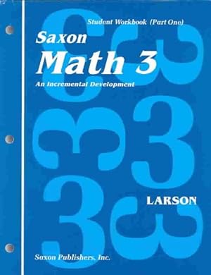 Imagen del vendedor de Math 3 : An Incrementl Development a la venta por GreatBookPricesUK