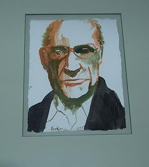 WATER COLOR OF PORTAIT OF ARTHUR MILLER