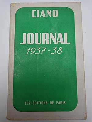 Bild des Verkufers fr JOURNAL POLITIQUE 1937-1938 zum Verkauf von La voix au chapitre