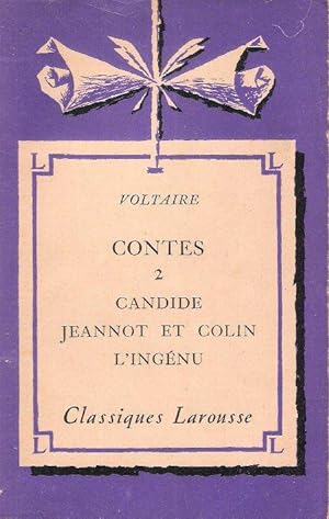 Seller image for Contes 2 Candide , Jeannot et Colin , L'ingnu for sale by Au vert paradis du livre