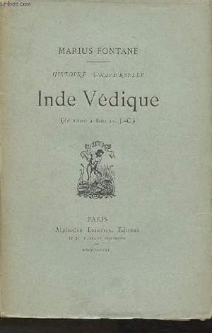 Bild des Verkufers fr Inde Vdique (de 180 800 av. JC) (Collection "Histoire universelle") zum Verkauf von Le-Livre