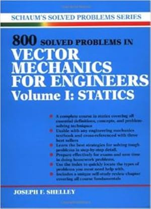 Seller image for 800 Solved Problems In vector Mechanics for Engineers : Statics for sale by GreatBookPricesUK