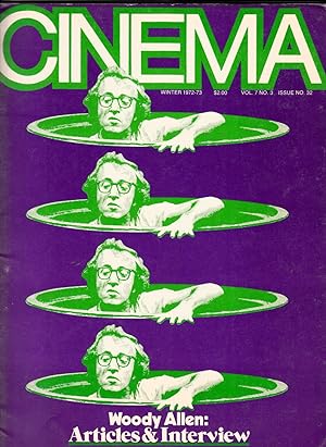 Imagen del vendedor de Cinema Winter 1972 - 73 vol 7 no 3 Issue no 32 | Woody Allen, Ozu, Elia Kazan, Burnt ( Pontecorvo ), A Clockwork Orange a la venta por *bibliosophy*