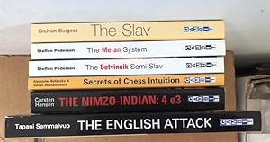 Imagen del vendedor de 6 Chess books The Slav; The Meran System; The Botvinnik Semi-Slav; Secrets of Chess Intuition; The Nimzo-Indian; The English Attack a la venta por The Groaning Board