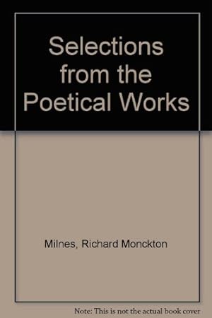 Image du vendeur pour Selections from the Poetical Works mis en vente par WeBuyBooks