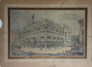 Architect's Rendering for Burden Brothers Department Store