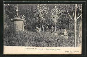 Image du vendeur pour Carte postale Goncourt, La Fontaine St-Jean mis en vente par Bartko-Reher