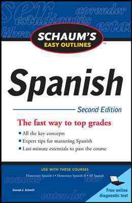 Bild des Verkufers fr Schaum's Easy Outlines Spanish zum Verkauf von GreatBookPricesUK