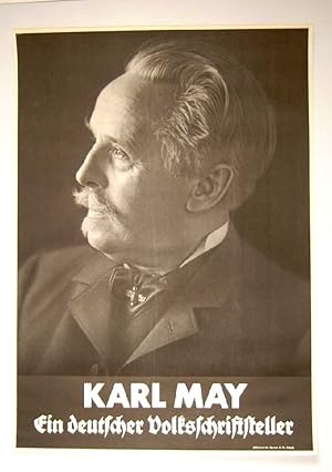 Werbe-Plakat KARL MAY - Ein deutscher Volksschriftsteller.