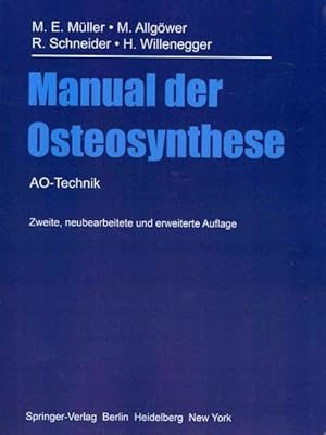 Seller image for Manual Der Osteosynthese : AO-Technik -Language: German for sale by GreatBookPricesUK
