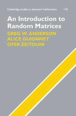 Bild des Verkufers fr Introduction to Random Matrices zum Verkauf von GreatBookPricesUK