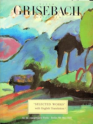 Bild des Verkufers fr Villa Grisebach Auktionen Nr. 56 : "Selected Works" with English Translation, Berlin, 30 Mai 1997 zum Verkauf von Epilonian Books