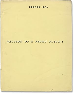 Bild des Verkufers fr Section of a Night Flight (Original screenplay for an unproduced film) zum Verkauf von Royal Books, Inc., ABAA