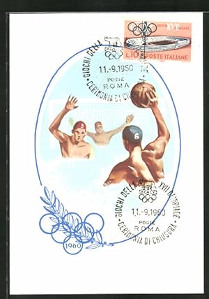 Ansichtskarte Olympische Spiele 1960, Wasserball