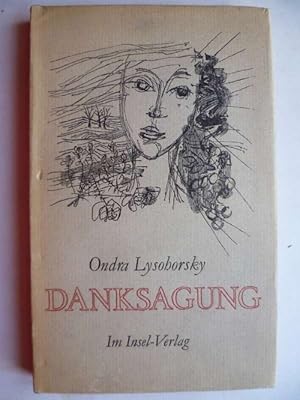 Imagen del vendedor de Danksagung. Gedichte. a la venta por Ostritzer Antiquariat