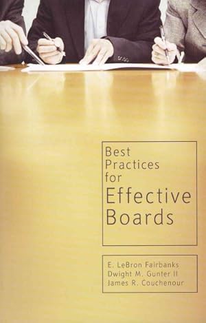 Immagine del venditore per Best Practices for Effective Boards venduto da GreatBookPricesUK
