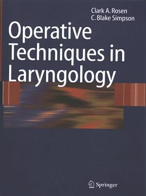 Bild des Verkufers fr Operative Techniques in Laryngology zum Verkauf von GreatBookPricesUK