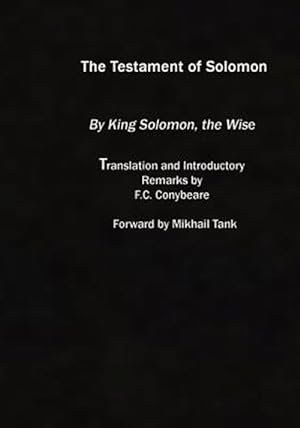 Imagen del vendedor de Testament of Solomon a la venta por GreatBookPricesUK
