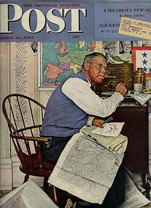 Imagen del vendedor de The Saturday Evening Post | Volume 216. Issue Number 44 | April 29, 1944 | H. E. Bates 'Fair Stood the Wind For France' (Seventh part of eight); Douglass Welch 'The Man From Queer Street'; Lucian Cary 'The Captain Wasn't Dreaming'; Zachary Gold 'Meeting at Maggio's'; George Agnew Chamberlain 'Shiloh John'; Ralph Parker 'Nazi Disaster in the Ukraine'; Alva Johnston 'The Magic Lie Detector'; Miguel Albornoz and John Sexton Fraser 'Half Pint Showman - Pancho Segura'. a la venta por Little Stour Books PBFA Member