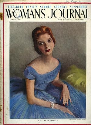 Seller image for Woman's Journal | August, 1956 | H. E. Bates 'A Great Day for Bonzo'; Elizabeth Cadell 'Matchmakers' Manoeuvres'; Millie McWhirter 'Man With a Dream'; Cledwyn Hughes 'The Almond Tumblers'; Jane Chisholm 'Laughing Water'; Caradog Prichard 'The Welsh Family Williams - Emlyn Williams Profile'. for sale by Little Stour Books PBFA Member