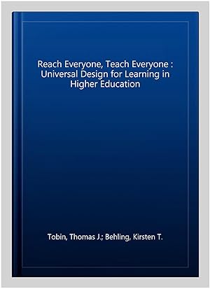 Seller image for Reach Everyone, Teach Everyone : Universal Design for Learning in Higher Education for sale by GreatBookPricesUK