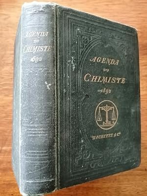Agenda du chimiste 1893 - SALET G et GIRARD Ch et PABST A - Chimie Analyses Recherche de falsific...