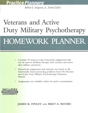 Image du vendeur pour Veterans and Active Duty Military Psychotherapy Homework Planner mis en vente par GreatBookPricesUK