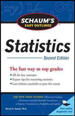 Image du vendeur pour Schaum's Easy Outlines Statistics mis en vente par GreatBookPricesUK