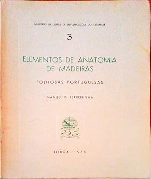 ELEMENTOS DE ANATOMIA DE MADEIRAS.