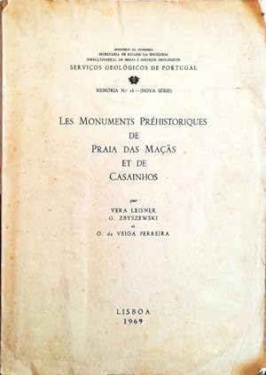 Bild des Verkufers fr LES MONUMENTS PR-HISTORIQUES DE PRAIA DAS MAAS ET DE CASAINHOS. zum Verkauf von Livraria Castro e Silva