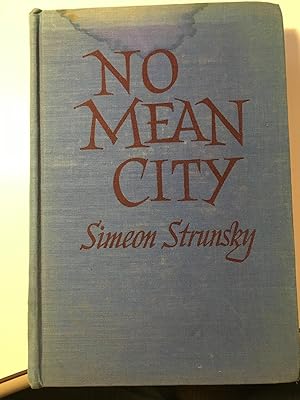 Seller image for No mean city for sale by WeSavings LLC