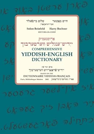 Bild des Verkufers fr Comprehensive Yiddish-English Dictionary zum Verkauf von GreatBookPricesUK