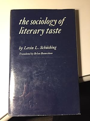 Seller image for The sociology of literary taste, (International library of sociology and social reconstruction) for sale by WeSavings LLC