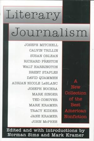 Seller image for Literary Journalism : A New Collection of the Best American Nonfiction for sale by GreatBookPricesUK
